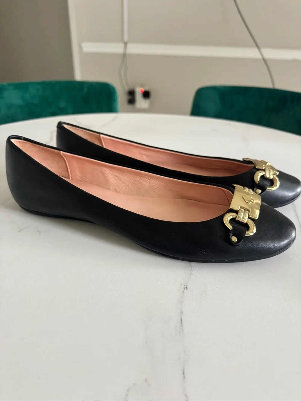 Kate Spade New York Phoebe Black Leather Ballet Flats Size 11
